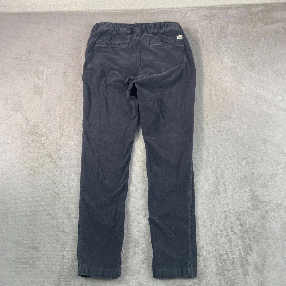 Vuori Optimist Pants Mes Medium Gray Corduroy Elastic Waist Drawstring V440